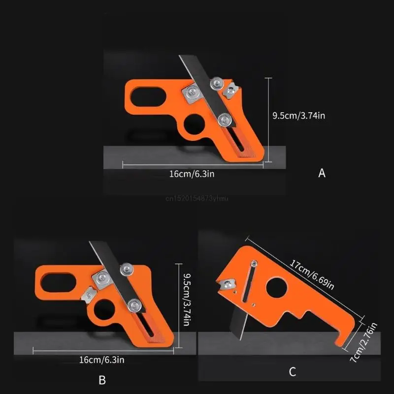 6mm/8mm Stalen Trimgereedschap Houten Handschaafmachine voor Nauwkeurige Randen Vormgeven Gemakkelijk Nauwkeurig Trimmen Banding Cutter voor DIY Schrijnwerker