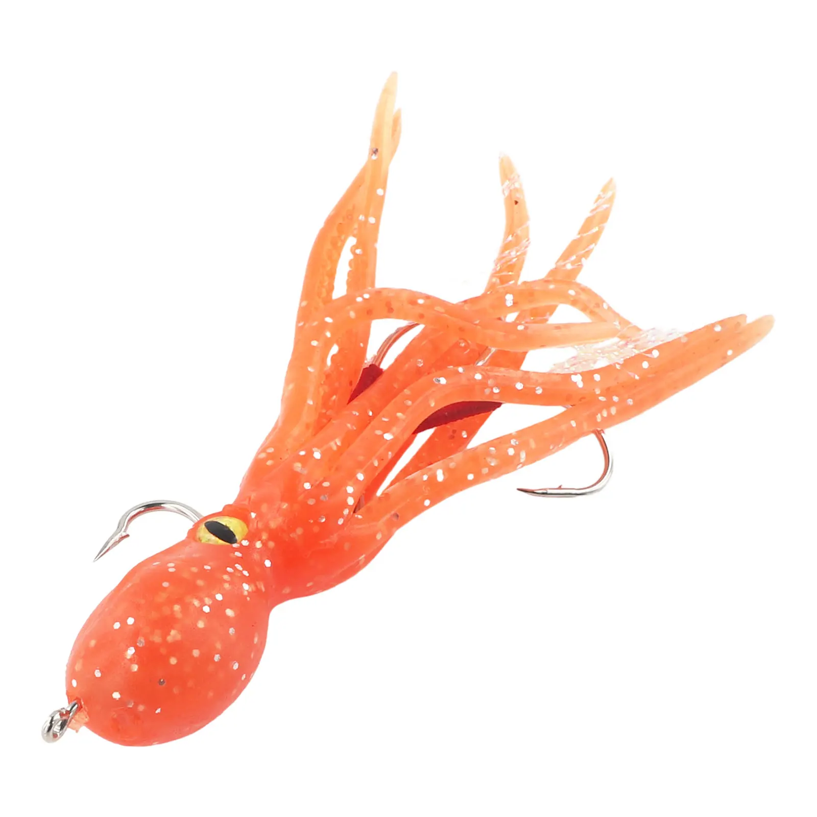 

Fishing Octopus Swimbait Soft TPE 1 Pcs 22g Artificial Double Hook Lifelike Orange/Grey/Green/Pink/Black Reusable