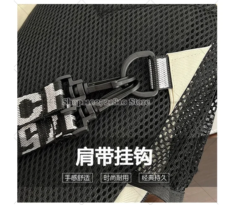 Pokemons Chest Bag Waterproof Large Capacity Double Backpack Boys Cartoon Anime Oxford Cloth Crossbody Multi-functional Satchel