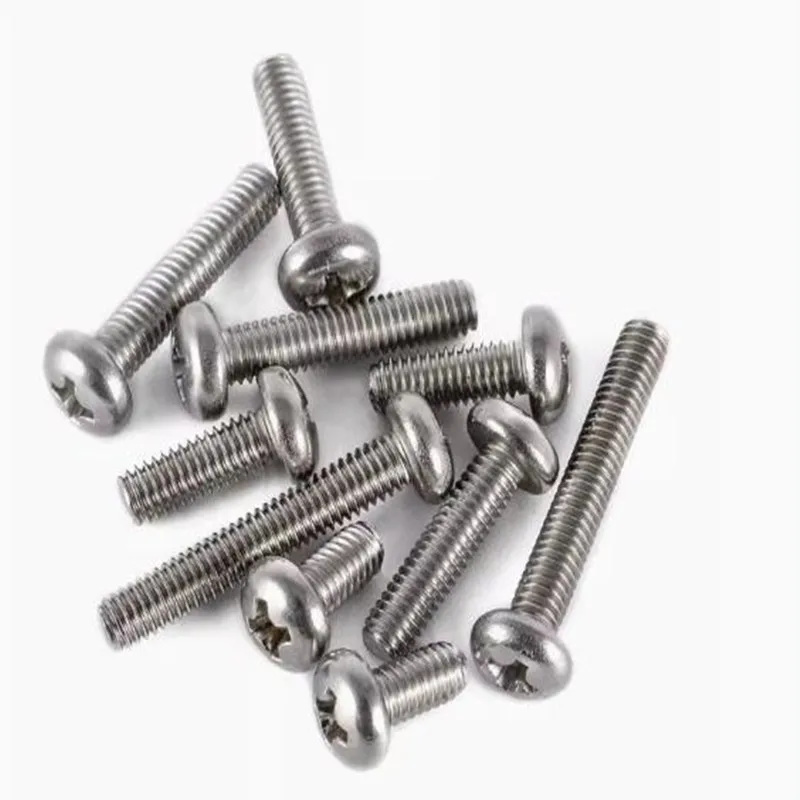 500PCS 304ss 4#40 UNC/UNF 304 stainless steel US pan head Phillips screws Inch round head Phillips screws