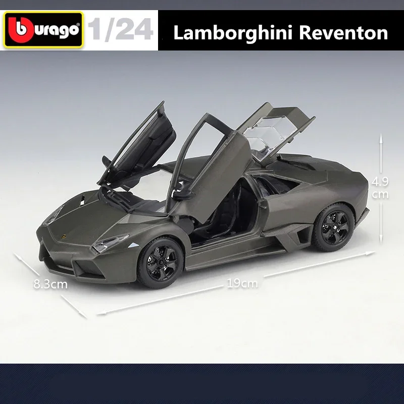 Wersja montażowa Bburago 1:24 Lamborghini Reventon stop Model samochodu sportowego odlewany Metal zabawka samochód wyścigowy kolekcja modeli prezenty dla dzieci