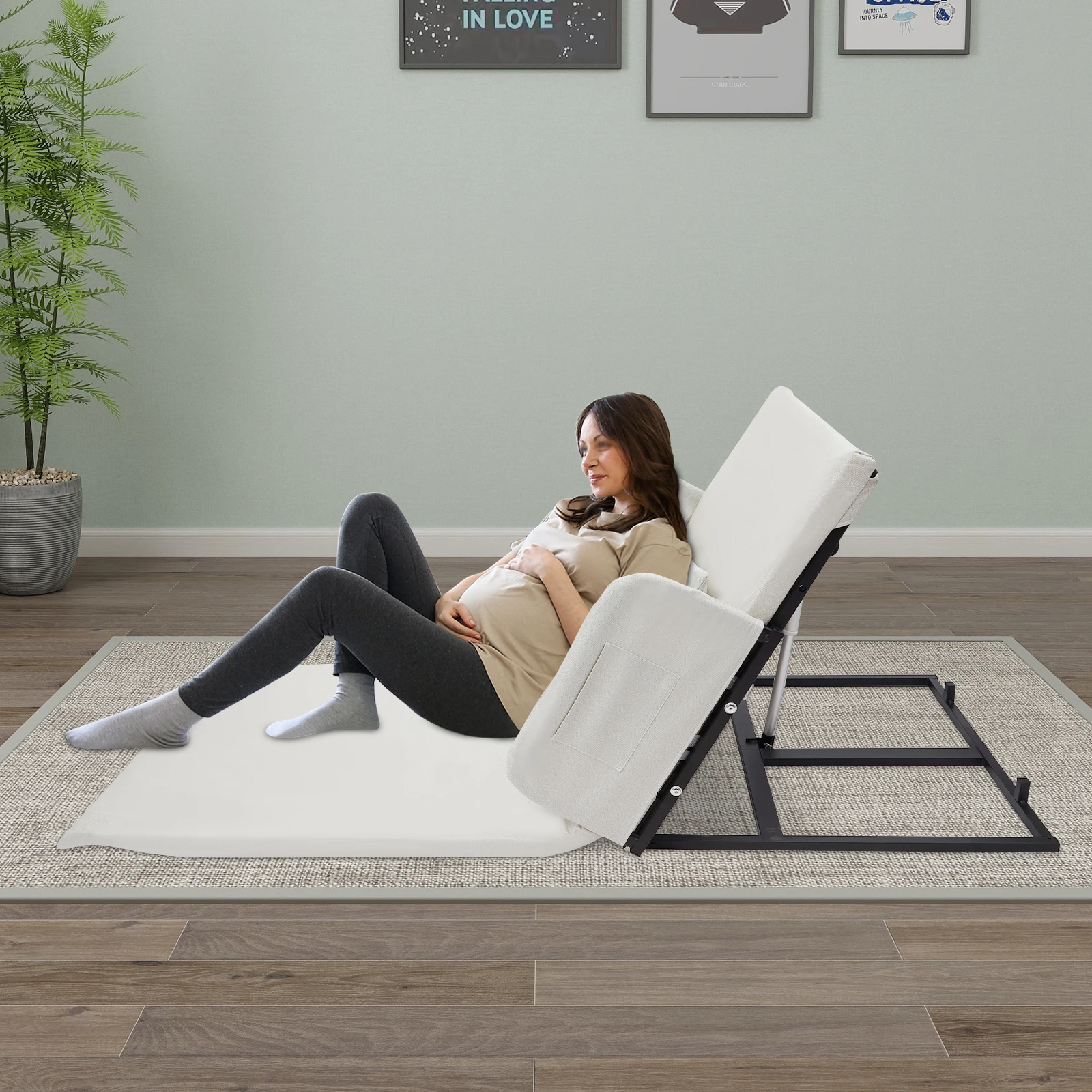 

2-80° Angle-Adjustment Head Cushion, Bed Back Cushion, Fractured Elderly Get Up Mattress, Electric Lift Care Mattress 600W