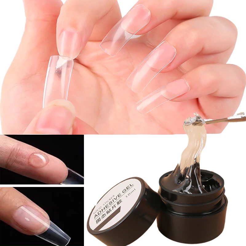 

Sdotter Easy Stick Solid Tip Gel Convenient Better Adhesion Transparent UV LED Lamp Nail Extension Gel Soak Off Nail Art Gel Var