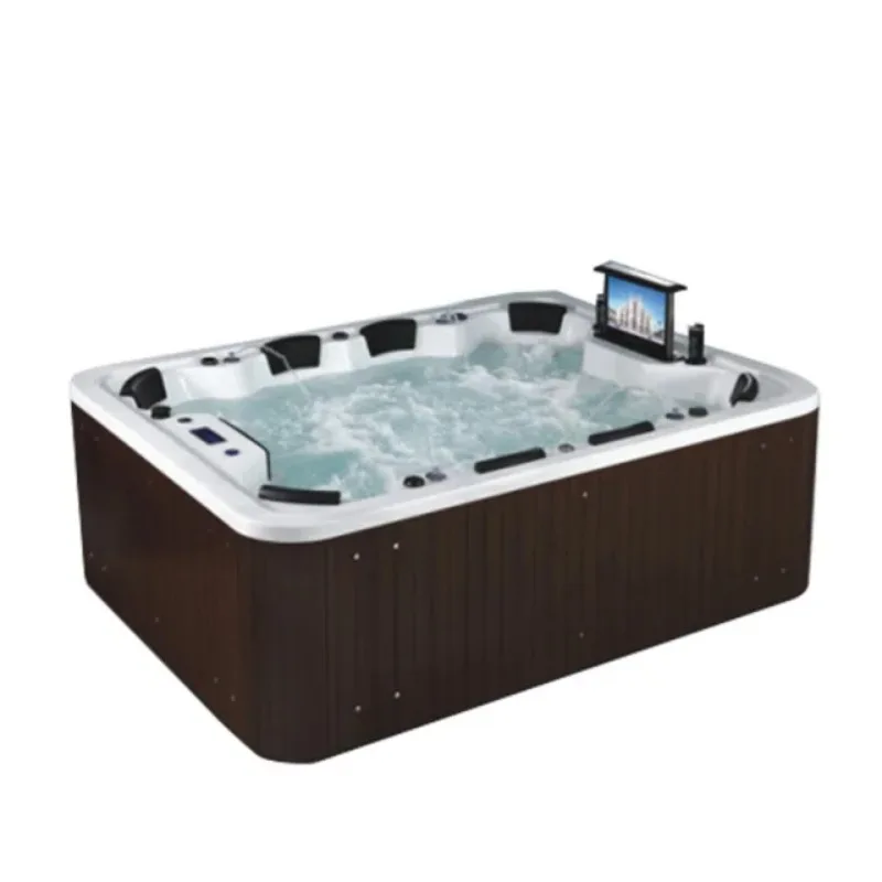 Nowy Design 4-6 Osobowy Ogrodowy Spa z Hydromasażem, Zatwierdzony CE, Mała Zewnętrzna Wanna z Gorącą Wodą, Domowy Jacuzzi Spa na Sprzedaż