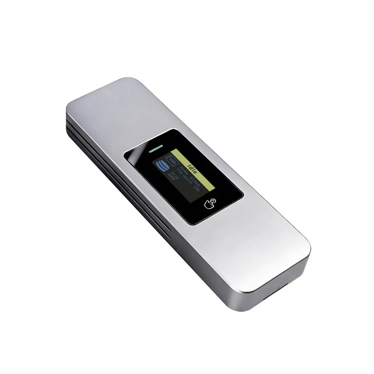 update. M.2 NVMe SSD Enclosure Case with Screen Display,USB 3.2 Gen2 10gbps M2 Case Aluminum External M2 2280 NVMe Reader