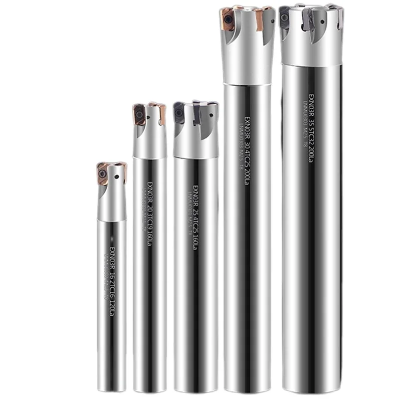 

EXN03R Быстрая передняя фреза, стержень, фрезерный станок, режущий стержень для LNMU0303ZER, твердосплавная вставка EXN03R, держатель фрезерного инструмента