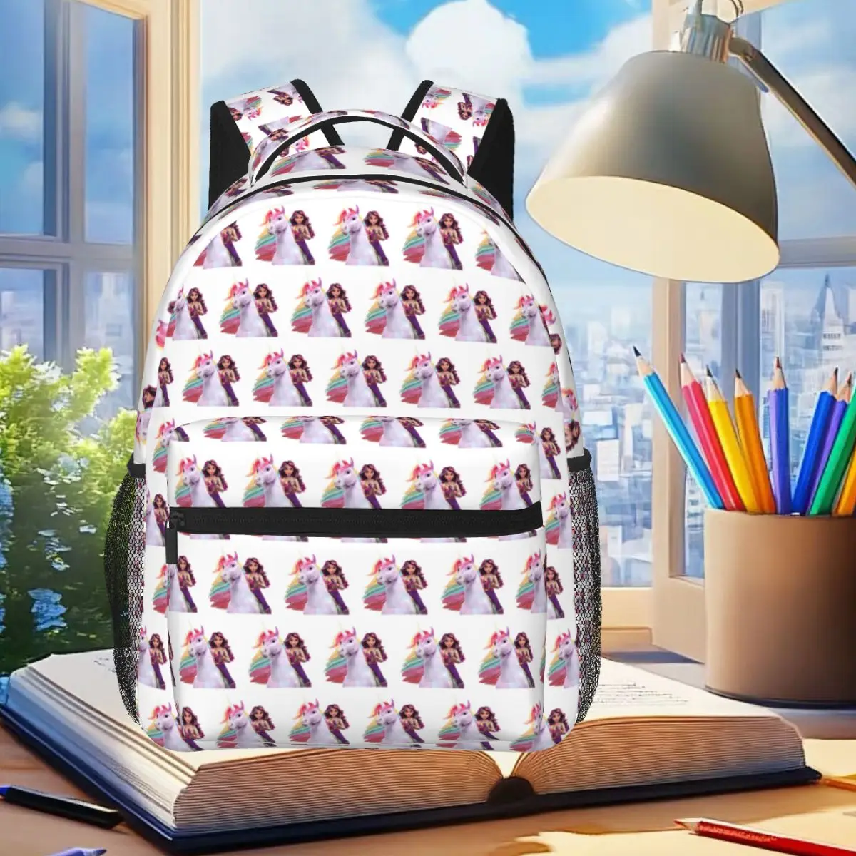 Unicorn Academy Sophia Wildstar Backpack Student Boys Girls BookBag Children School Bag Computer Shoulder Bags for Men Women