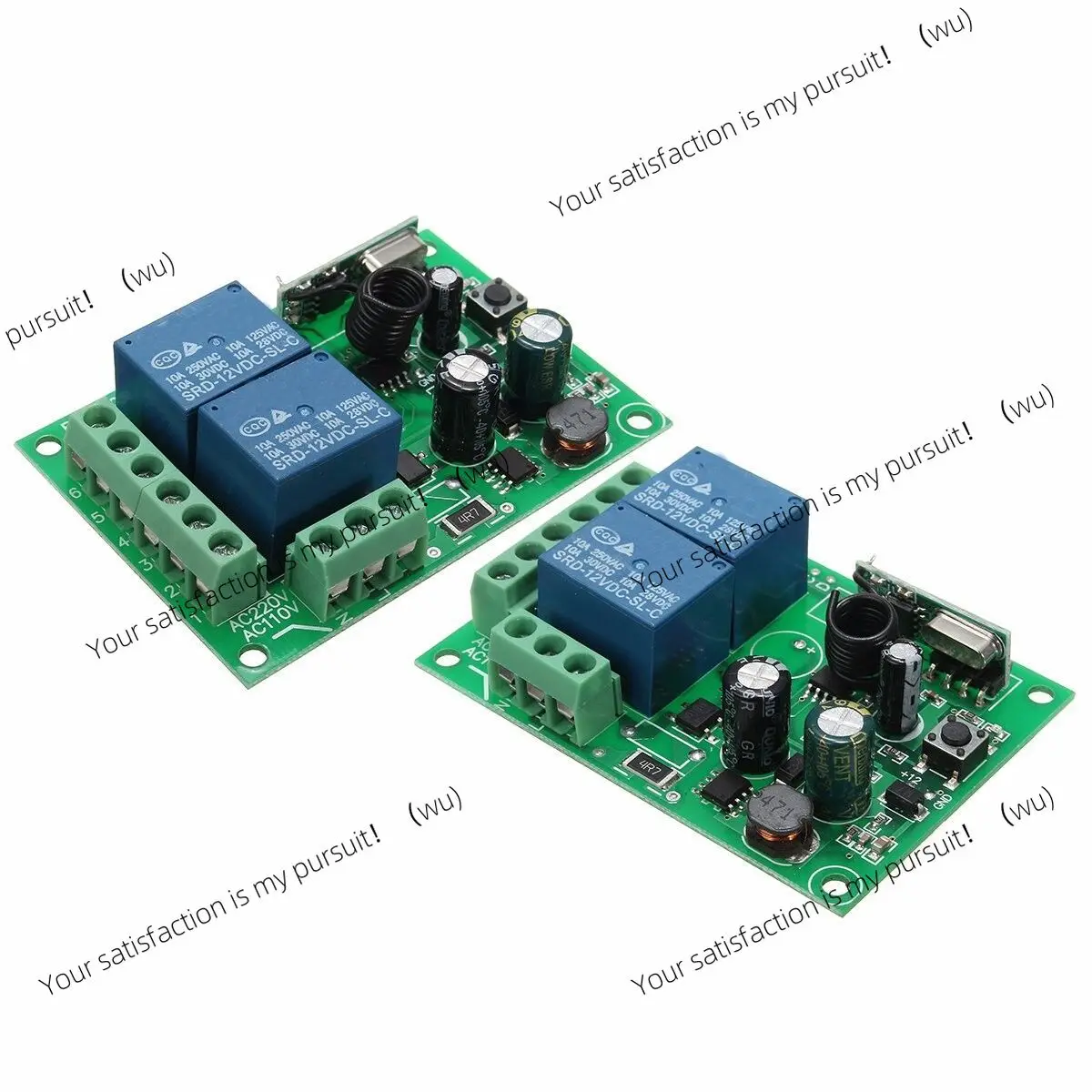 AC85-250V2 channel remote control switch wide voltage 2 channel 315 MHZ433.92MHZ without remote control