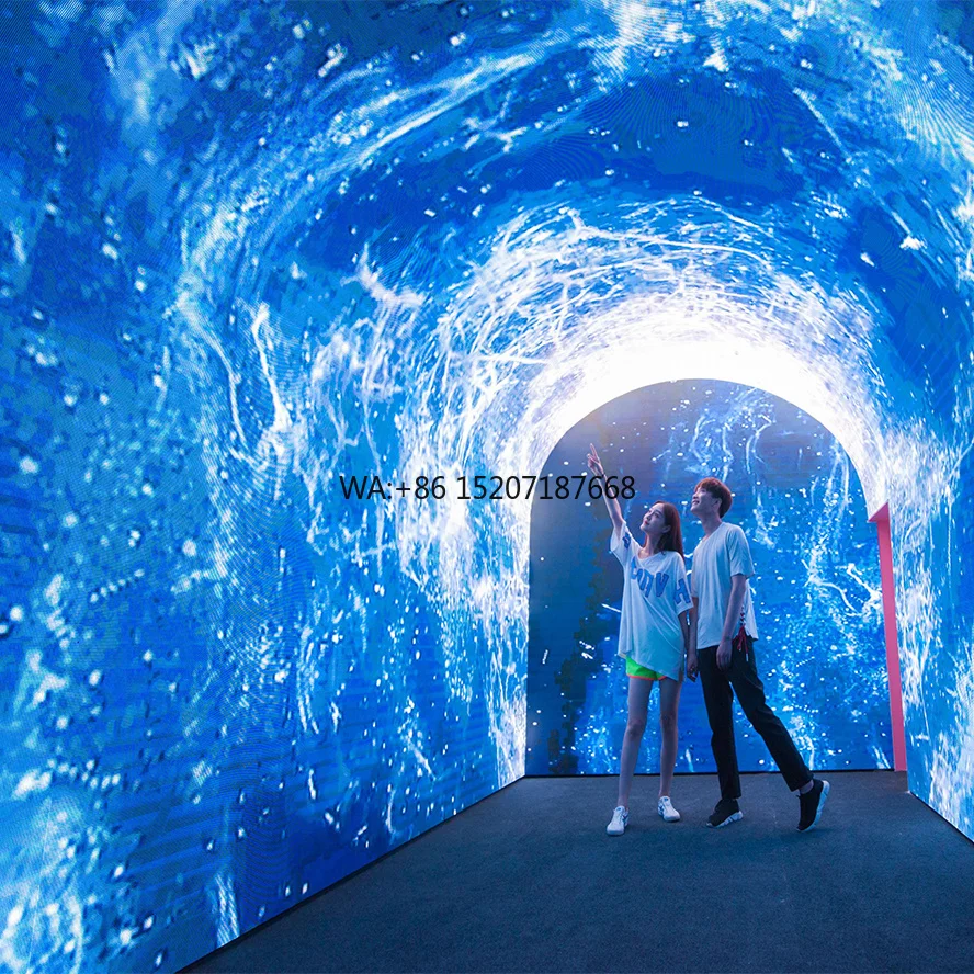 Customized High Attraction Immersive Projection Room Interactive System for Commercial Display and Brand Events