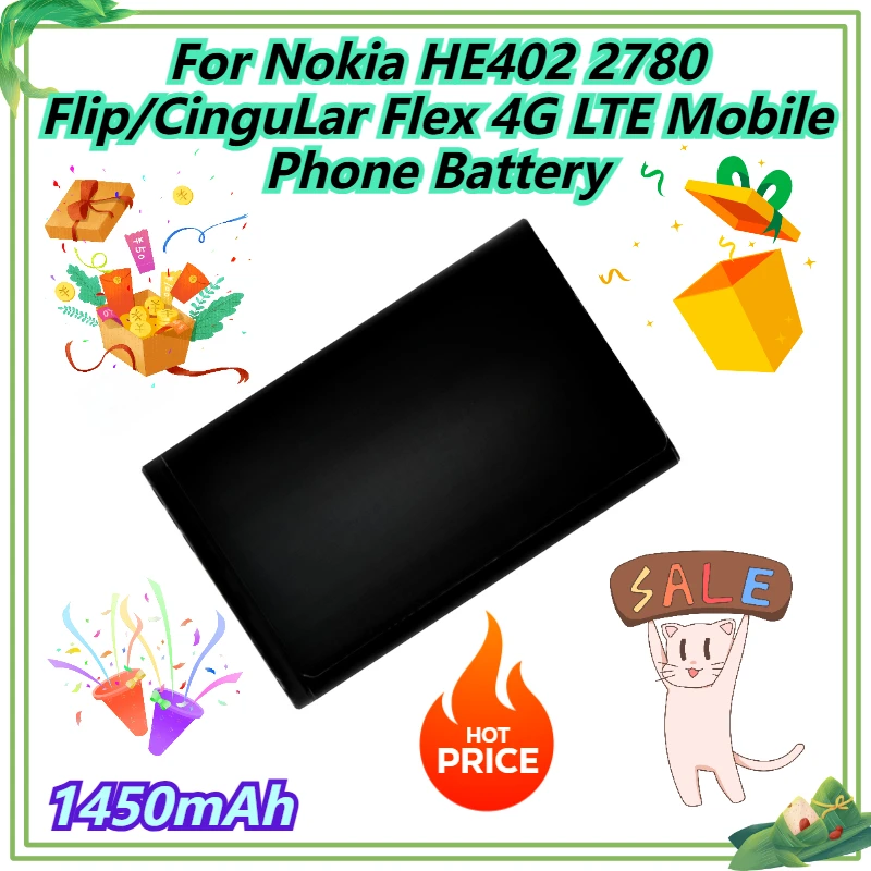 

1450mAh For Nokia HE402 2780 Flip/CinguLar Flex 4G LTE Mobile Phone Battery