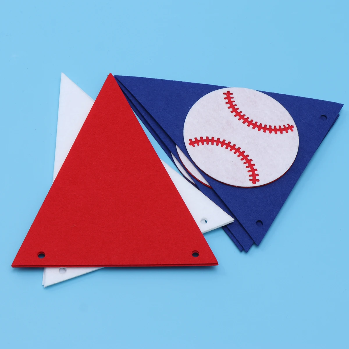 

Baseball Theme Garland Triangle Banner Lightweight Wall Hanging Festive Supplies Celebration Decor Triangle