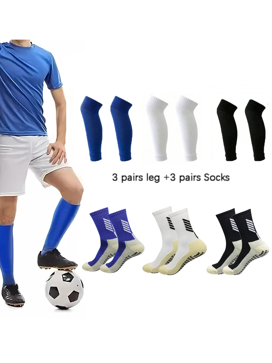 

1 комплект, новые мужские и женские спортивные нескользящие футбольные носки, баскетбольные носки, спортивные эластичные носки, чехол для ног, футбольные аксессуары