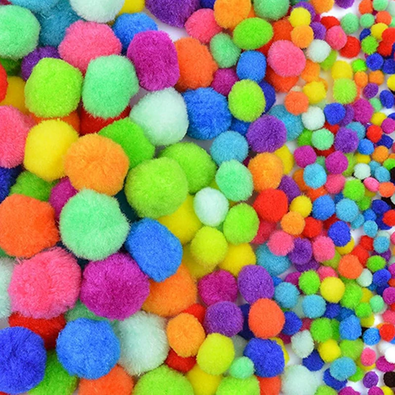 Pompom Ball 10/20/30mm DIY Handicraft Materials Fluffy Soft Colorful Craft Supplies Handmade Accessories Festive Decorations TMZ