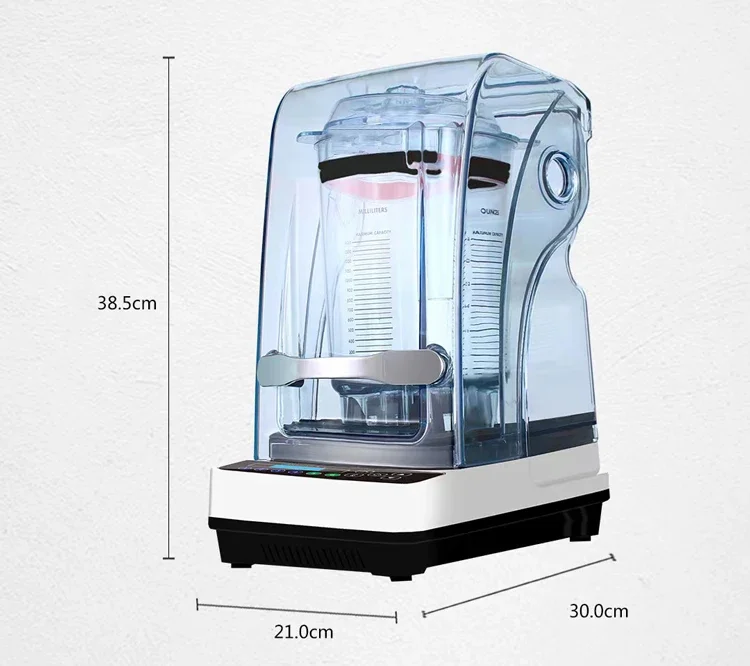 Soundproof smoothie machine Commercial milk tea shop coffee shop with cover smoothie machine Ice breaker Ice breaker blender