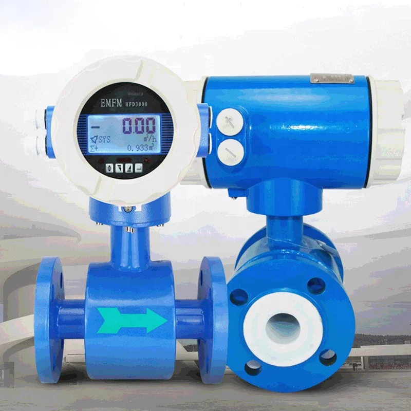 YUNYI YUNYI Digital Lcd Display Water Flow Sensor Meter Industry Sewage Electromagnetic Flowmeter DN1200