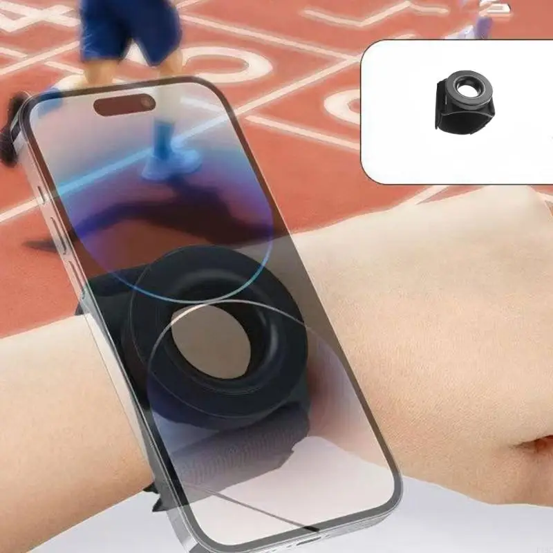 

Регулируемый эластичный ремешок на руку с креплением для телефона с вращением на 360 градусов и двойным замком безопасности для