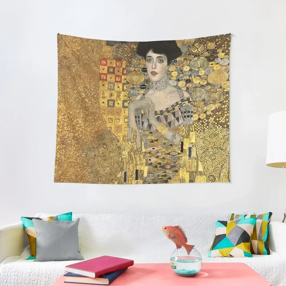 Gustav Klimt, Adele Bloch-Bauer Tapestry Room Aesthetic Decor Home Decor Aesthetic Tapestry