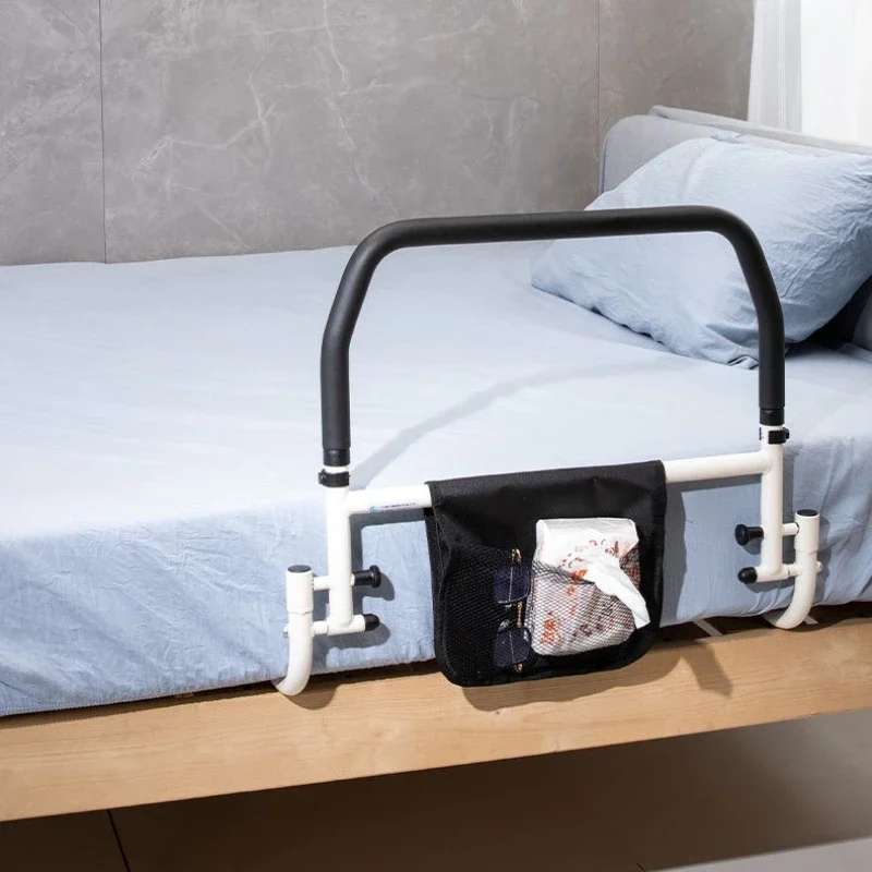 Foldable Bed Assist Handle for Elderly  Non-Slip Safety Bed Rail  Wide EVA Grip Mobility Aid  No Drill Installation