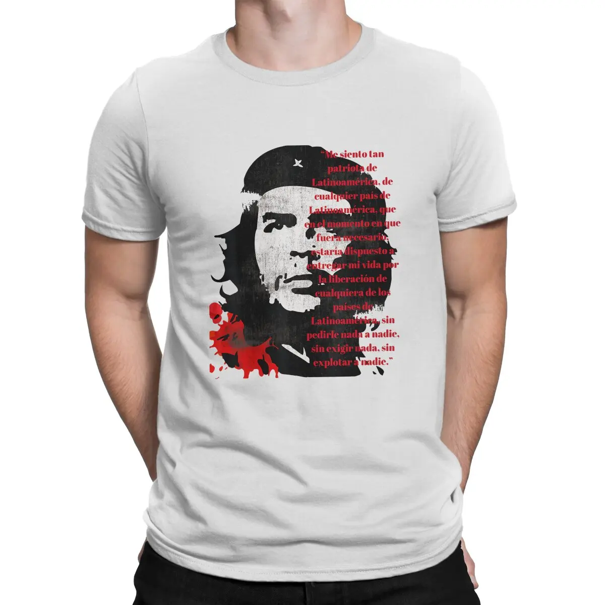 Che Guevara Cita T Shirt Harajuku Alternative Men's Tshirt Polyester Men Clothes