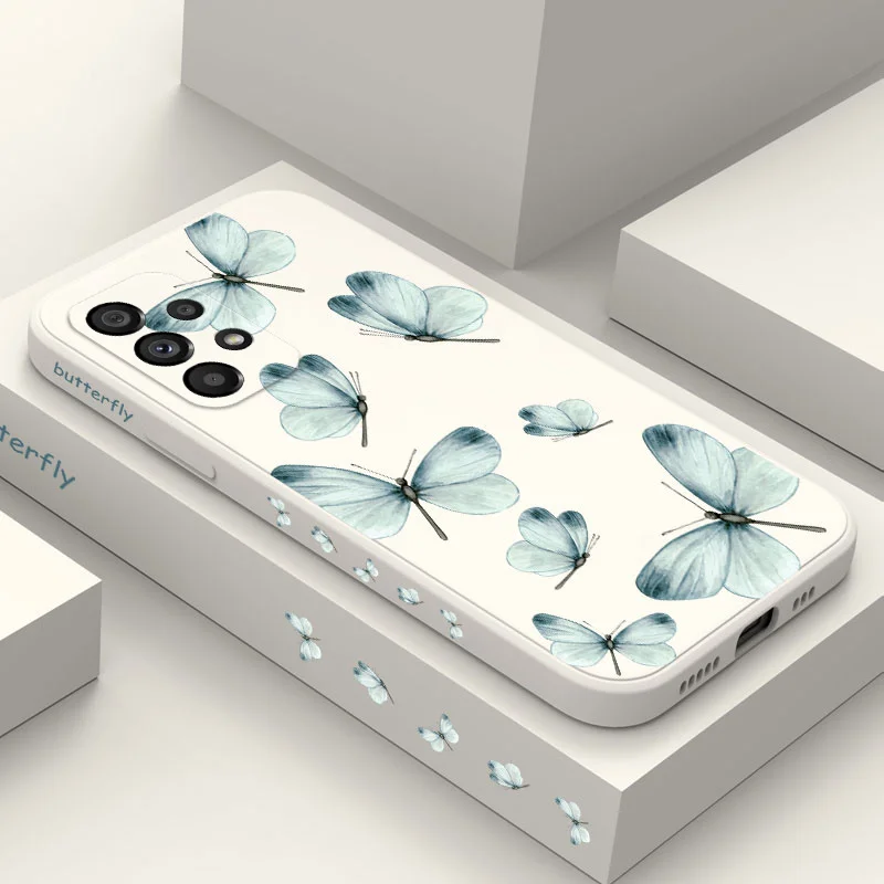 

Ink Butterfly Phone Case For Samsung A73 A53 A33 A24 A23 A13 A03 A03S A04 A04S A72 A52 A52S A32 A22 A12 A02S A02 A71 A51 4G 5G