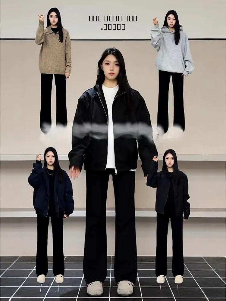 

Мужские и женские зимние джинсы с начесом, зауженные, со средней посадкой, прямые брюки, в американском стиле, прямые штанины...