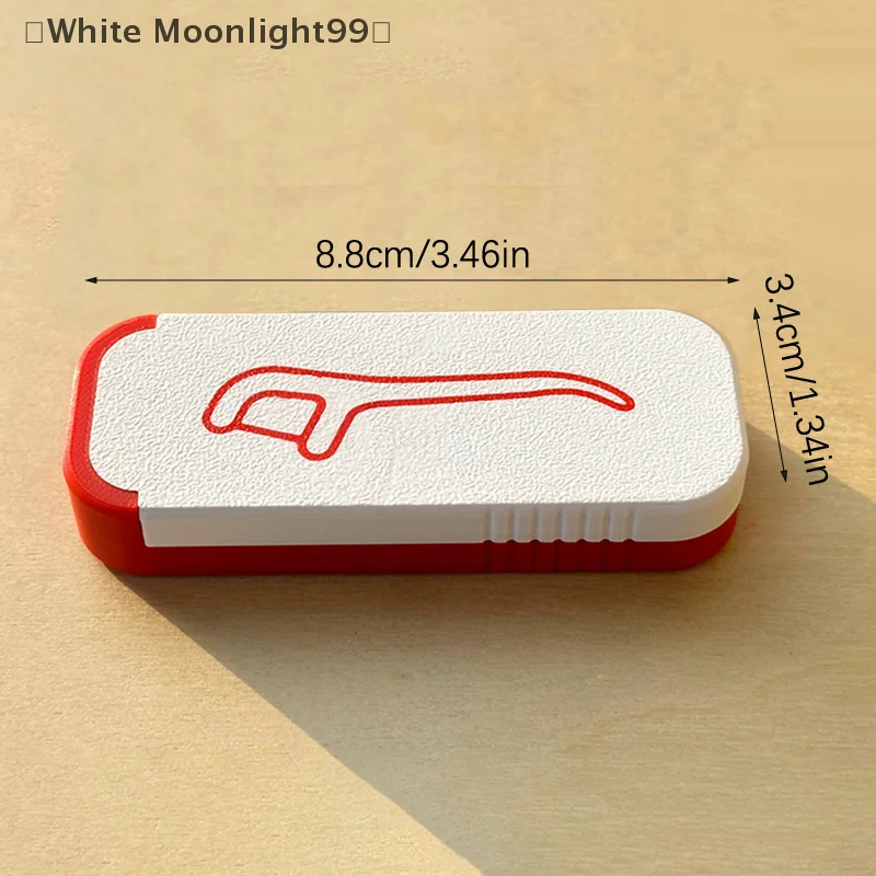 〔White〕Dental Floss Box Mini Toothpick And Floss Organizer Mini Sliding Storage Box For Small Items For Home Office Travel