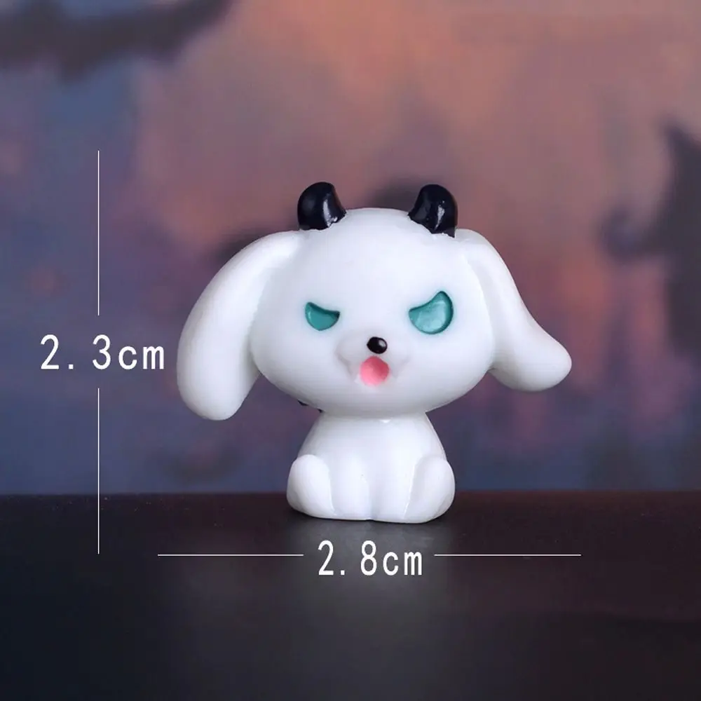 

Cartoon Halloween Rabbit Ghost Figurines Pumpkin Black Cat Mini Rabbit Halloween Micro Figurine Resin Craft Cute
