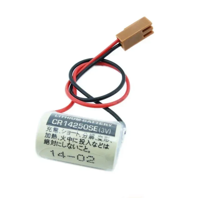 مجموعة 10 قطعة الأصلي CR14250SE 3V CR1/2AA CR14250 14250 PLC البطارية الصناعية مع المكونات لبطارية SONYO CR14250SE 3V 1000mAh