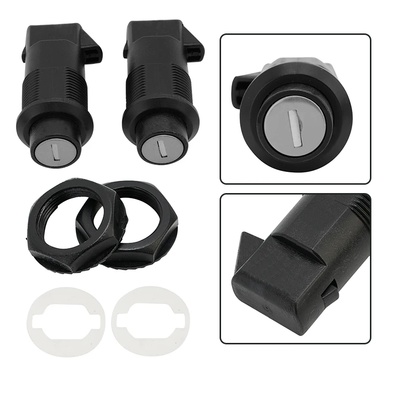 

Universal Motorcycle Accessories Side Hard Saddlebag Lock With 2 Keys Set Hardware For Harley Honda Yamaha Suzuki Kawasaki