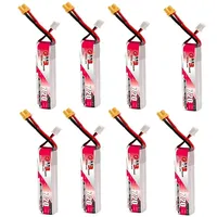 1-8PCS GAONENG GNB Lipo Battery 720mAh 7.6V 2S 100C 200C XT30U-F Connector For RC FPV Whoop Frame Kit Tinywhoop Racing Drone