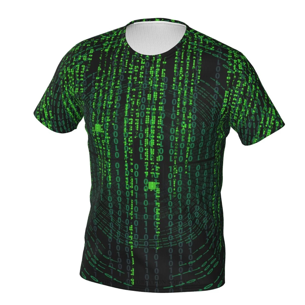 Film Code Polyester 3D Print The Matrix Men\'s T Shirt Outdoor Sports Quick-drying Clothes Casual Loose T-Shirt Street Tees