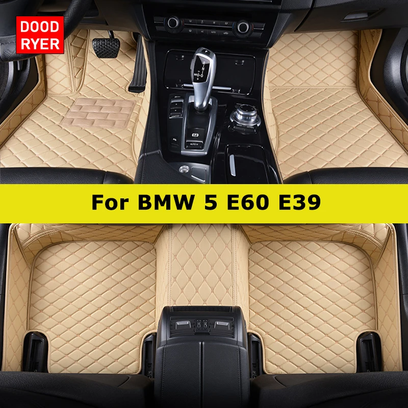 DOODRYER Custom Car Floor Mats For BMW 5er E39 E60 520-550 1994-2010 Auto Carpets Foot Coche Accessorie