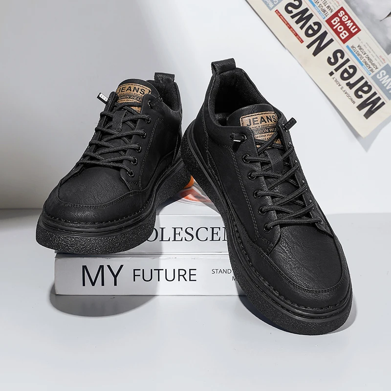 

Кроссовки WAERTA мужские из натуральной кожи, Повседневная модная обувь для отдыха, дизайнерские кеды ручной работы, весна-осень