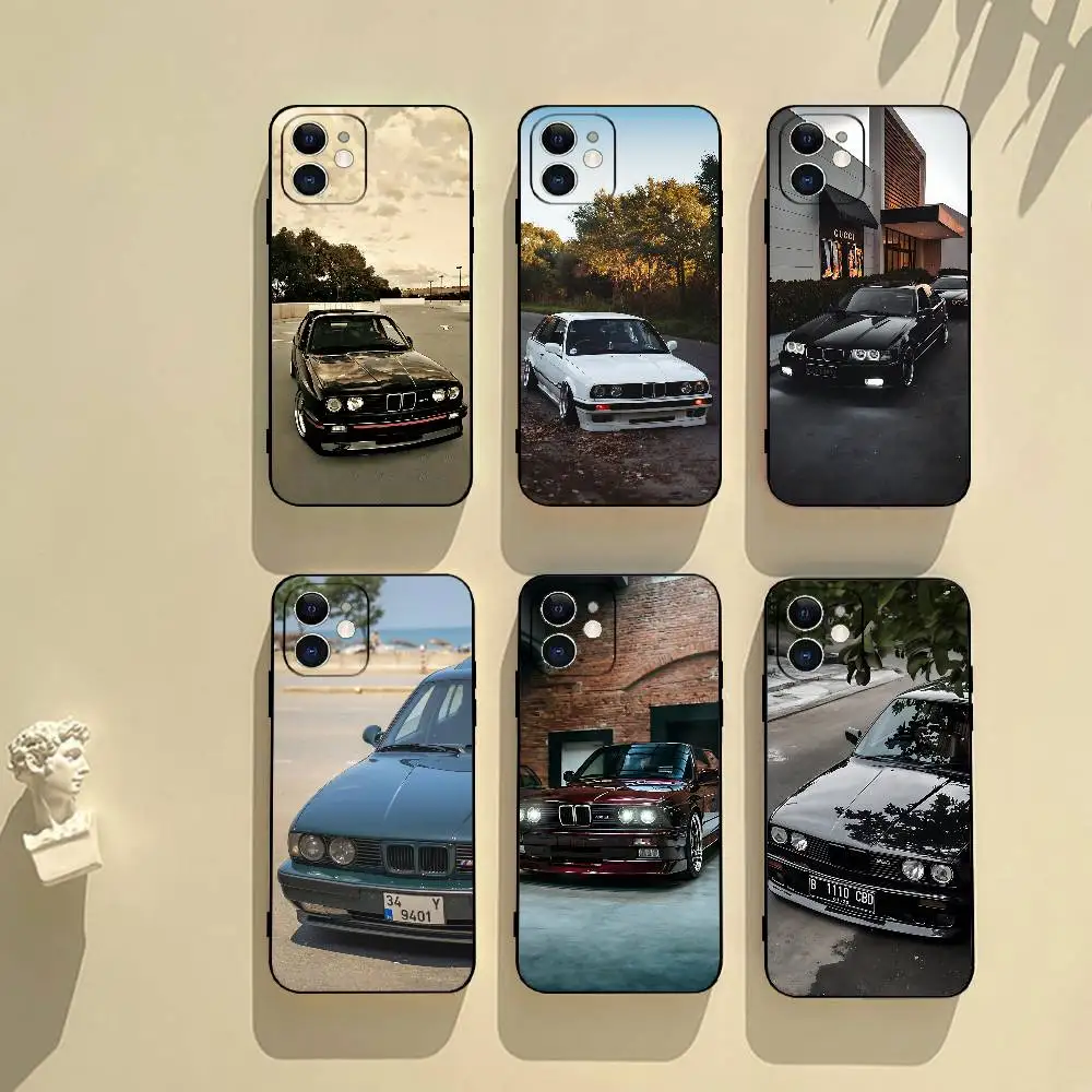 

Car C-BMW-ES B-E20 E30 Phone Case Black Phone Case For IPhone 17/16/15/13/14 Pro Max/ 11Plus/X/Xr/Xs Max 13mini