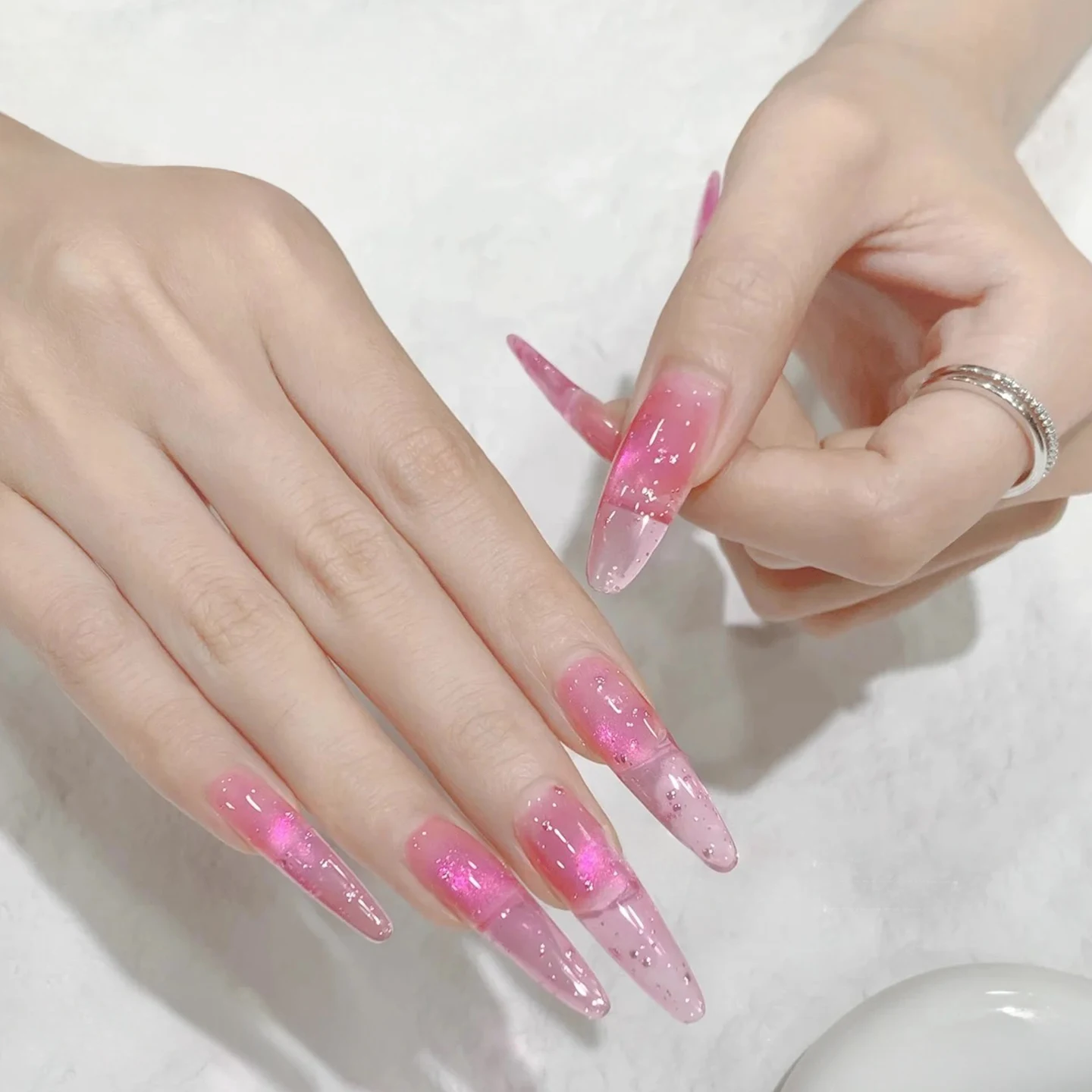 1-20 pièces WS rafraîchissant coloré bulle d'eau oeil de chat Gel vernis à ongles 2025 populaire Super paillettes perle de verre Salon de manucure Nail Art