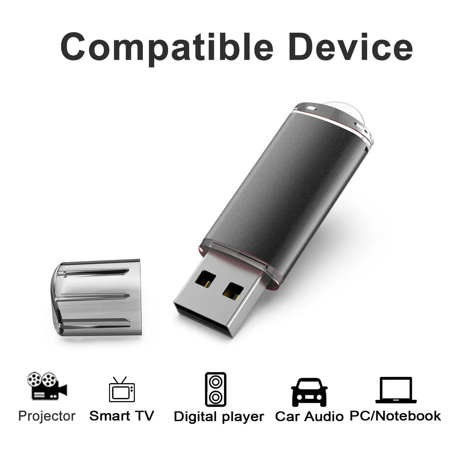 USB 2.0 Flash Drive 16G 32G 64G Pen Drive Pendrive High Speed Flash Disk Memory Stick Drives with LED Indicator