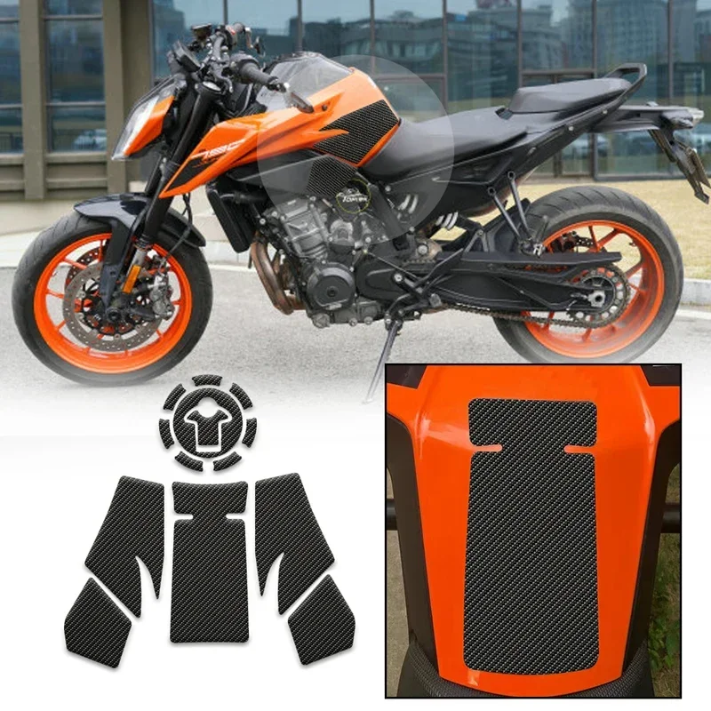 For Duke 790 890 R GP Motorcycle 2018 To 2023 Tank Traction Pad Anti Slip Sticker Gas Knee Grip Protector