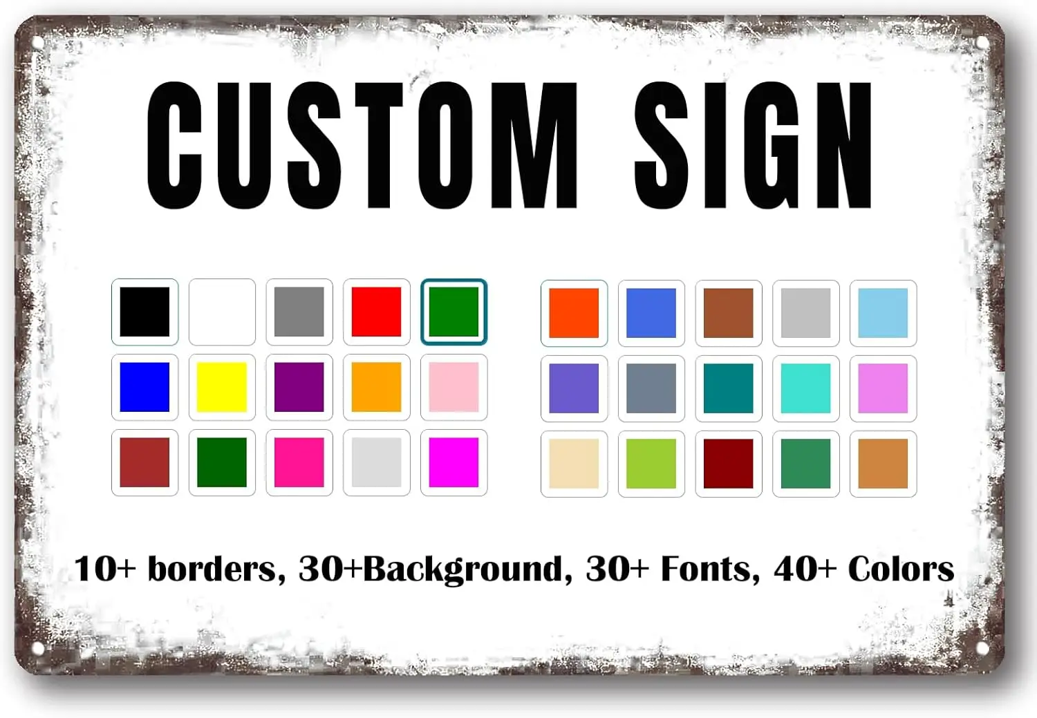 Y1,Personalized Metal Sign Large 16;×20; Make Your Own Custom Text Office, Home, Delivery, Parking, Street For Outdoor