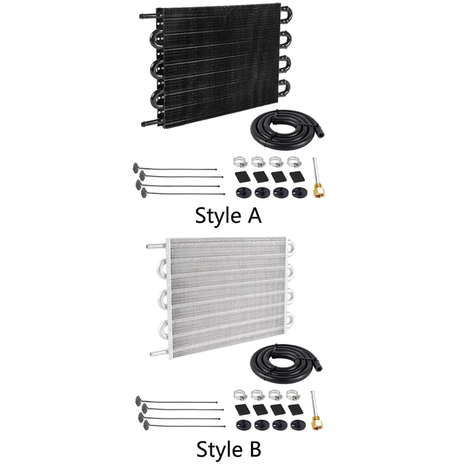 

Universal Transmission Oil Cooling Kit Durable Metal Fitment for Most Vehicles for Engine Protection