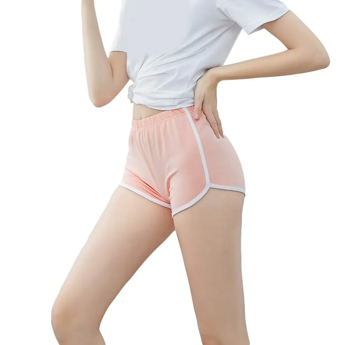 المرأة القطن اليوغا السراويل خمر دولفين السراويل القصيرة مثير صالة تجريب الدراجة السراويل الشارع الشهير اليوغا الصيف الرياضة المشي لمسافات طويلة #5