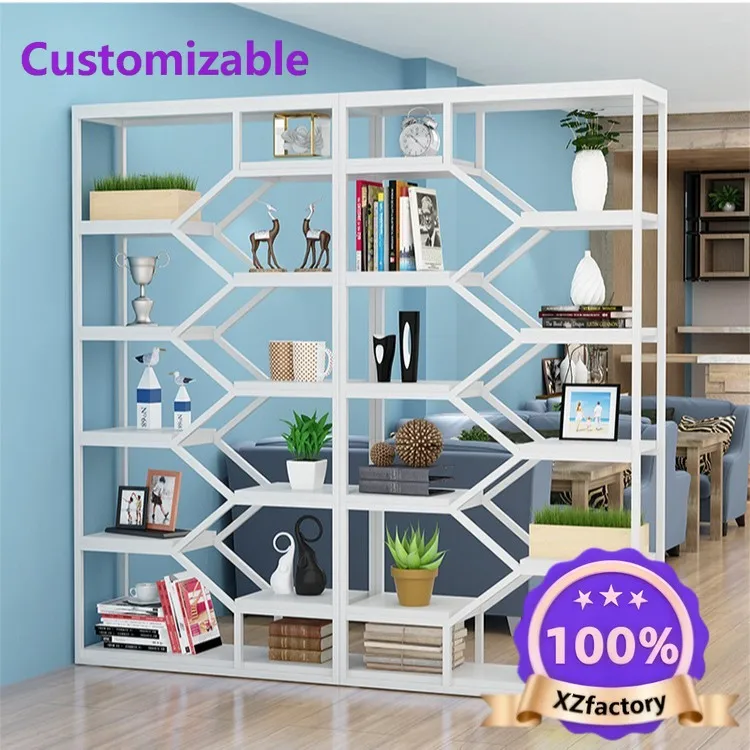 Factory Direct 2026 Top RatedHousehold solid wood iron cabinet storage shelves bookshelves School canteen multi-layer storage pa