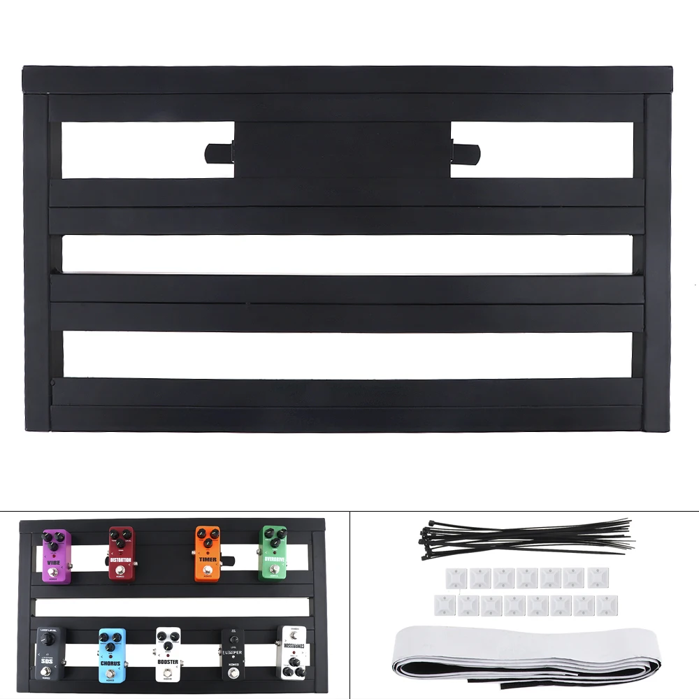 

Guitar Pedal Board Setup Bigger Style DIY Guitar Effect Pedalboard Guitarra Parts with Installation Accessories 56 x 32cm