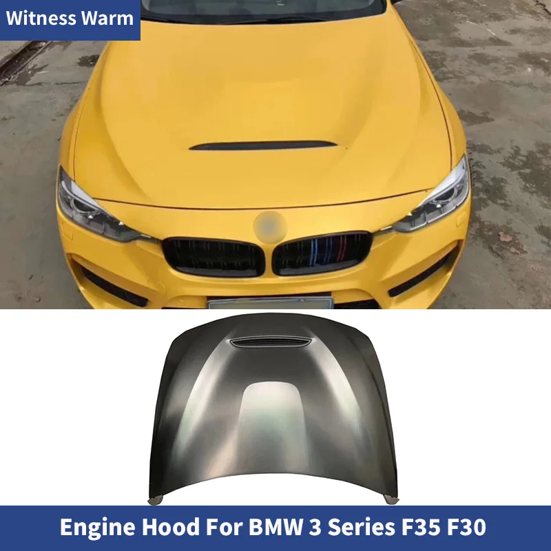 F30 Aluminium Material GTS Style Car Engine Hood Bonnet Cover For BMW 3 Series F35 F30 Modify 2013-2019