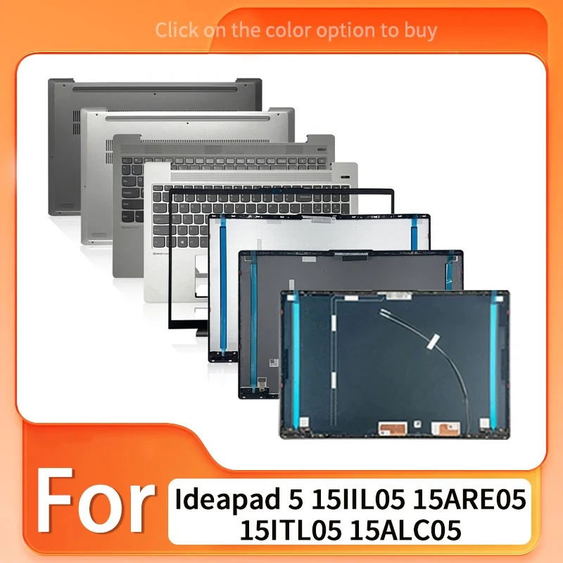 With Wifi Cable New For Ideapad 5 15IIL05 15ARE05 15ITL05 15ALC05 2020 2021 LCD Back Cover Front Bezel Hinges Hinge Cover