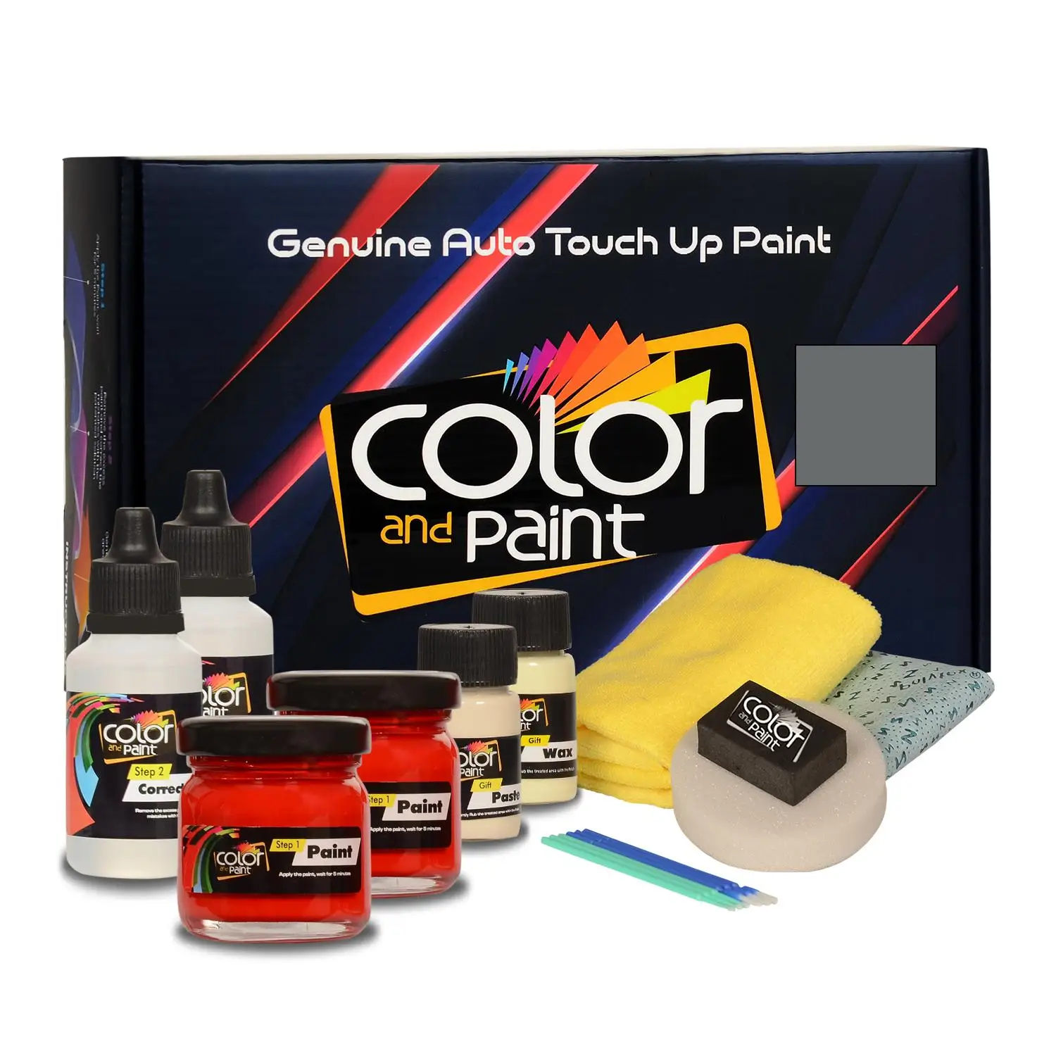 Color and Paint compatible with Ford America Automotive Touch Up Paint - GRAPHITE MET SEMI-GLOSS - 6 P9 - Pro Care