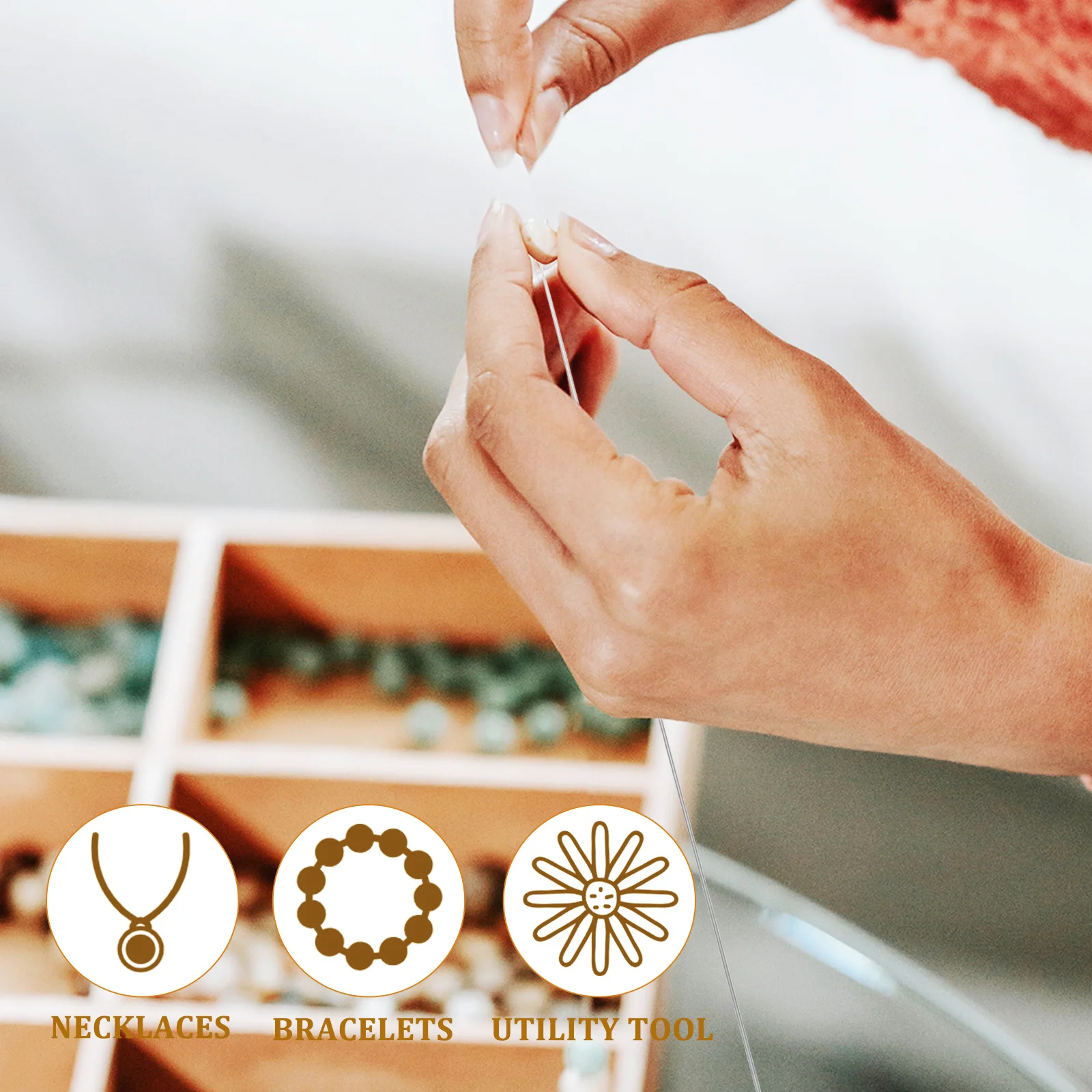 9Pcs Beading Needle DIY Iron Jewelry Making Tool Durable Multi-Function Beads Threader for Bracelet Necklace Bead Threader