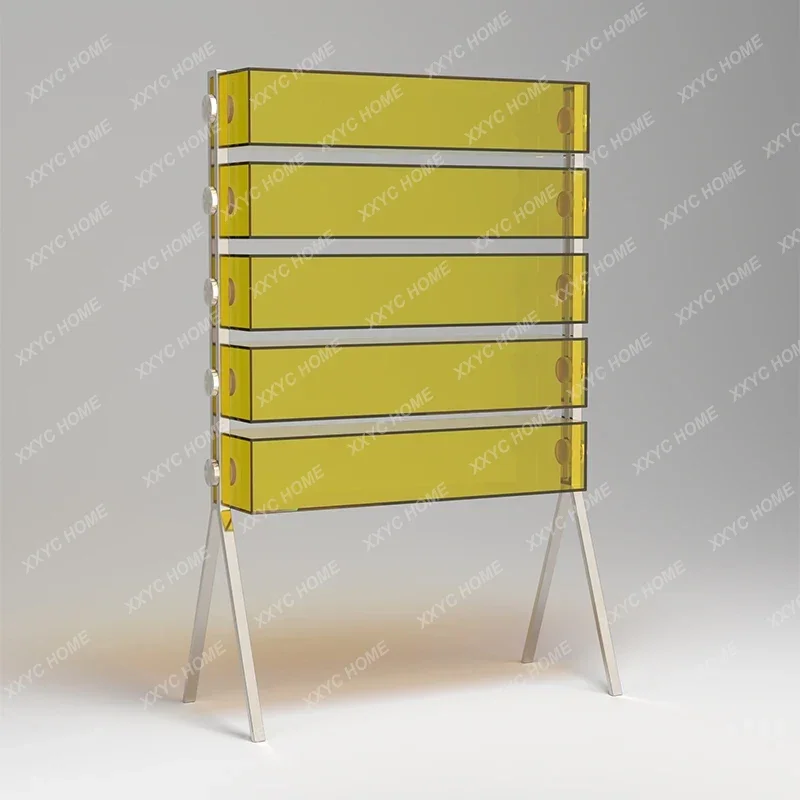 

Acrylic display stand storage floor figure transparent display case water cup perfume shelf