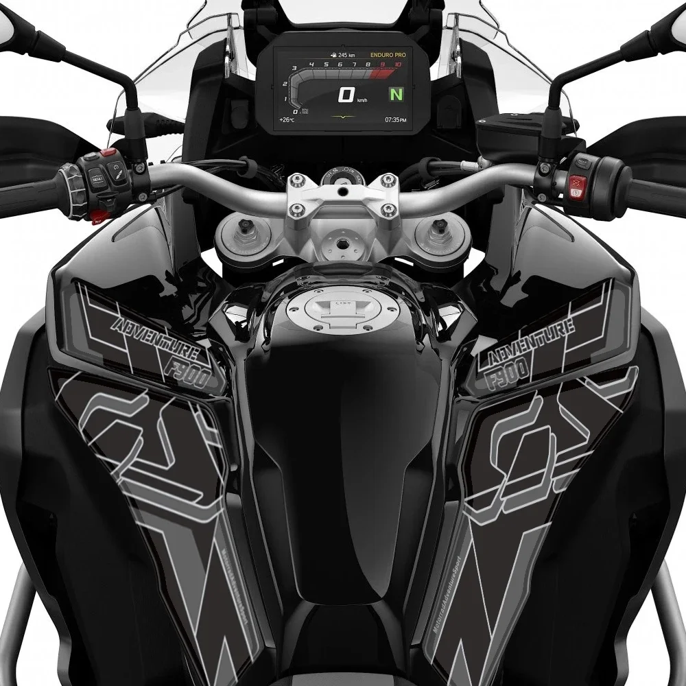 ل BMW F900GS Adventure F 900 GS ADV GSA 2024-2025 دراجة نارية ثلاثية الأبعاد جل الركبة خزان الجانب حماة ملصقات الطلاء حماية مائي #3