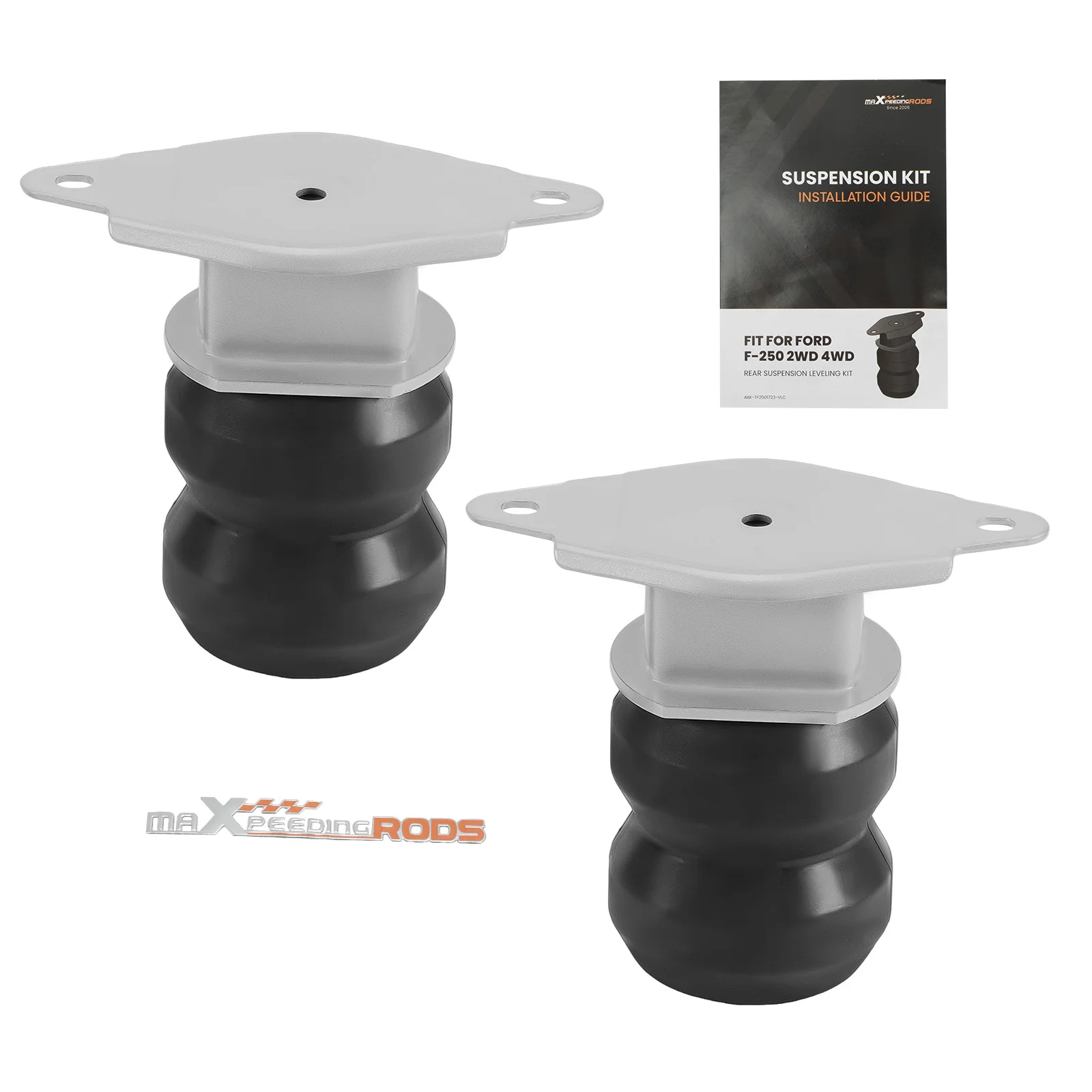 

MaXpeedingrods Rear Suspension Helper Spring Kit for 2017-2023 Ford F-250 Super Duty 2WD 4WD