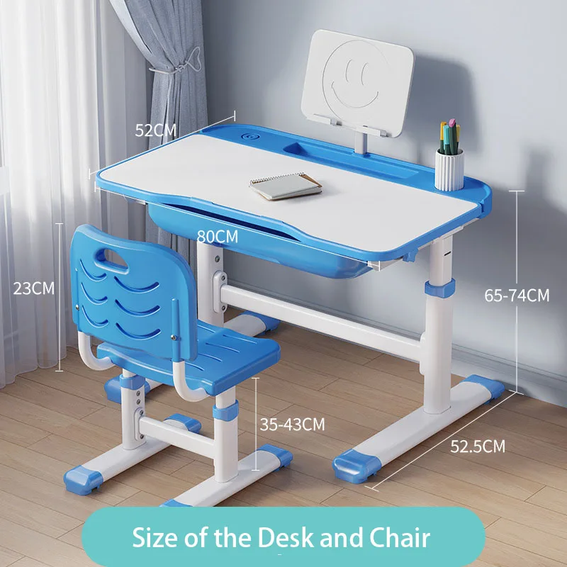مجموعة كراسي طاولة دراسة خشبية حديثة قابلة للتعديل لأثاث المنزل والمدرسة للأطفال #2